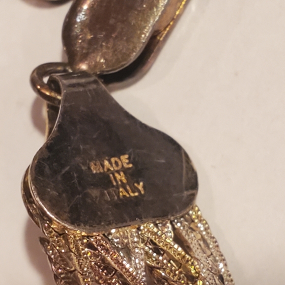 925 Sterling Silver Milor Italy Tri Color Braid - Picture 6 of 10